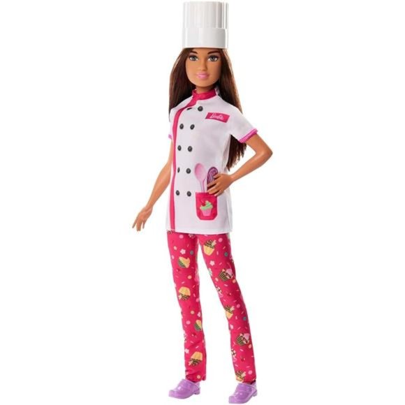 Barbie Career Doll Cute Pastry Chef Doll with Hat - Picture 3 of 6